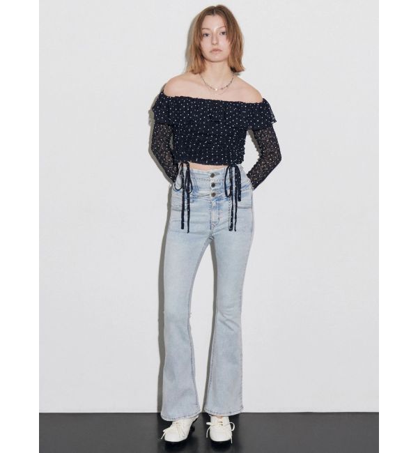 EMODA「オフショルダーギャザートップ」|Tシャツ・カットソー|