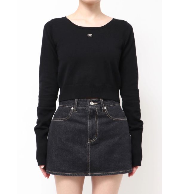 EMODA「プレートクロップニット」|ニット・セーター|