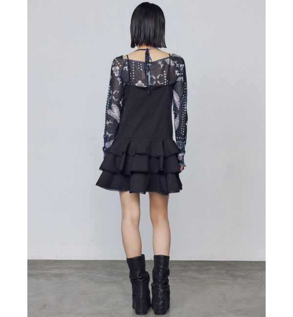 EMODA「レースアップティアードミニワンピース」|ワンピース|