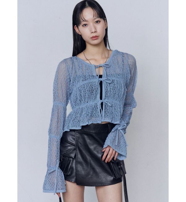 EMODA「2WAYギャザーリボンニット」|ニット・セーター|