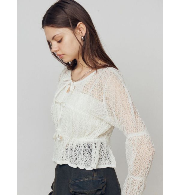 EMODA「2WAYギャザーリボンニット」|ニット・セーター|