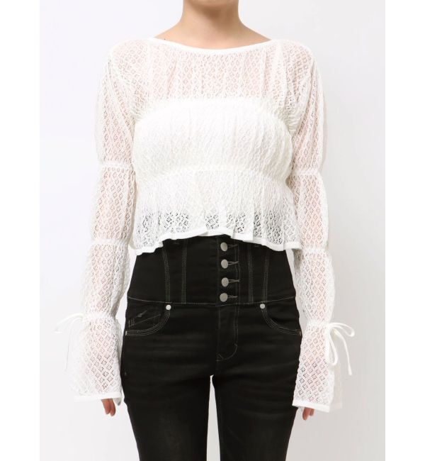 EMODA「2WAYギャザーリボンニット」|ニット・セーター|