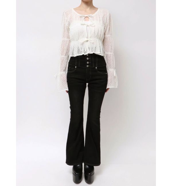 EMODA「2WAYギャザーリボンニット」|ニット・セーター|