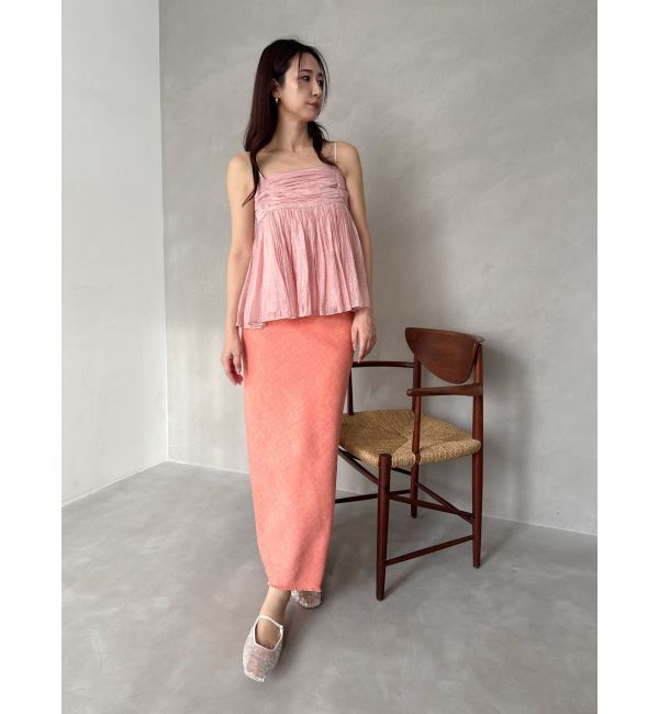 MERCURYDUO「【OUNNOUN】ヘビーリネンナロースカート」|スカート|