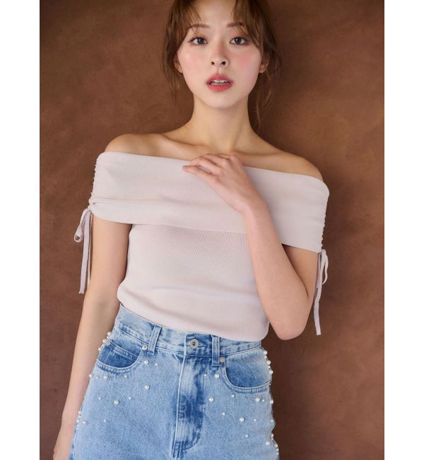 MERCURYDUO「【追加生産】パールデニムパンツ」|デニム|