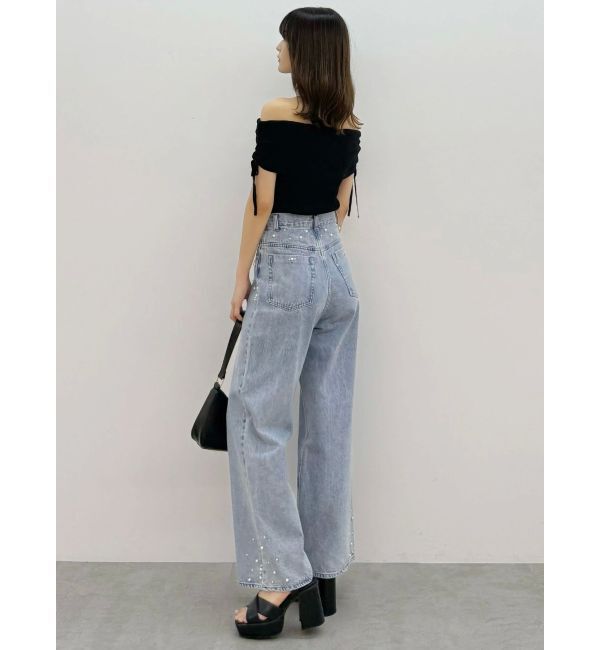 MERCURYDUO「【追加生産】パールデニムパンツ」|デニム|