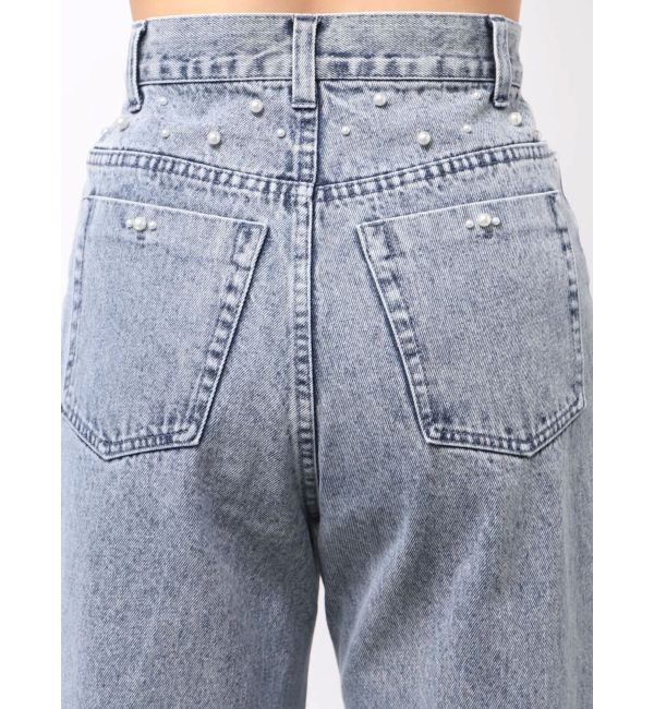 MERCURYDUO「【追加生産】パールデニムパンツ」|デニム|