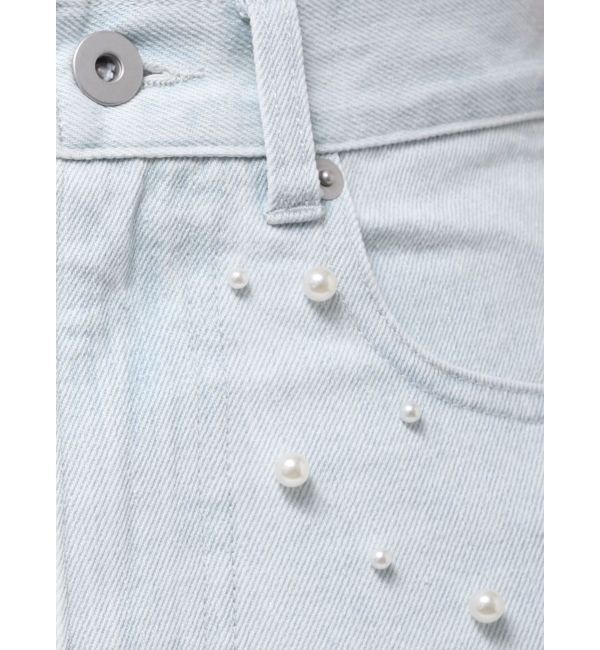 MERCURYDUO「【追加生産】パールデニムパンツ」|デニム|