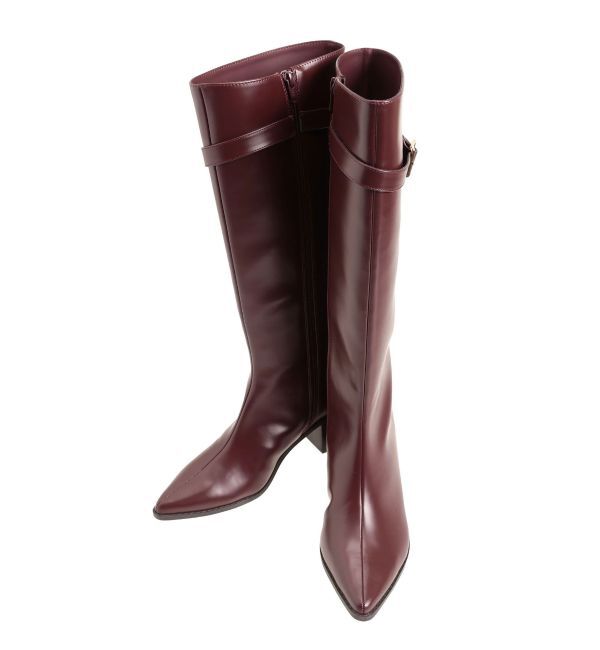 MERCURYDUO「ベルテッドロングブーツ」|ロングブーツ|