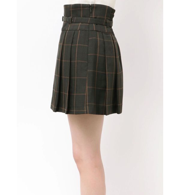 MERCURYDUO「ベルト付きチェックプリーツミニスカパン」|その他|