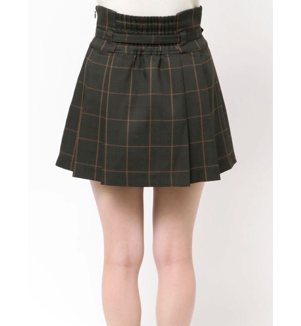 MERCURYDUO「ベルト付きチェックプリーツミニスカパン」|その他|