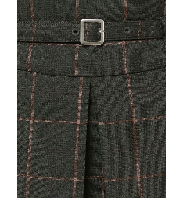 MERCURYDUO「ベルト付きチェックプリーツミニスカパン」|その他|