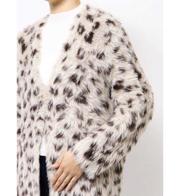 MERCURYDUO「ファーライクシャギーミドルカーディガン」|カーディガン|