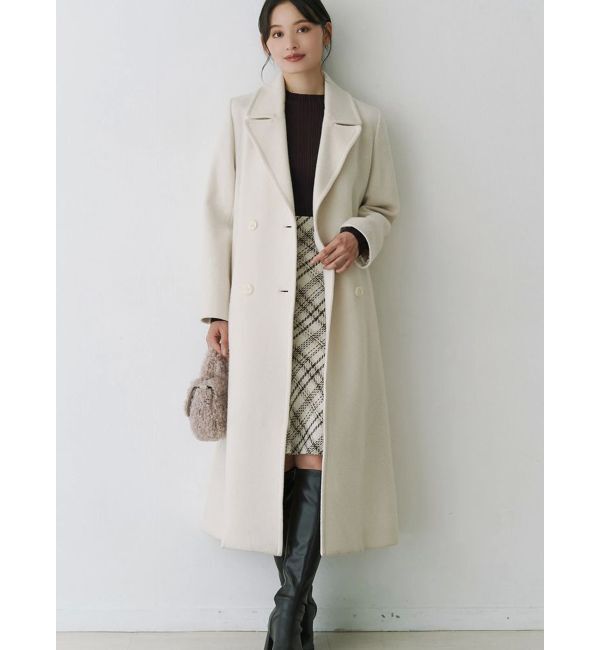 MERCURYDUO「ウールチェスターコート」|チェスターコート|アイボリー