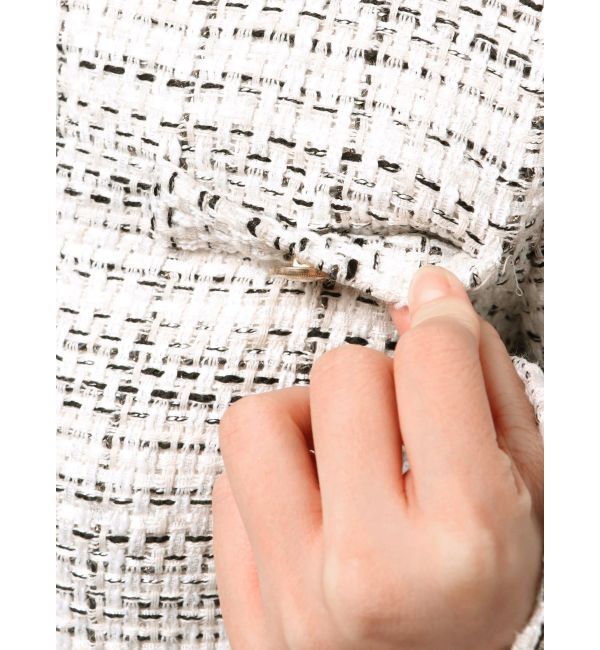 MERCURYDUO「オリジナルツイードノーカラージャケット」|ノーカラージャケット|