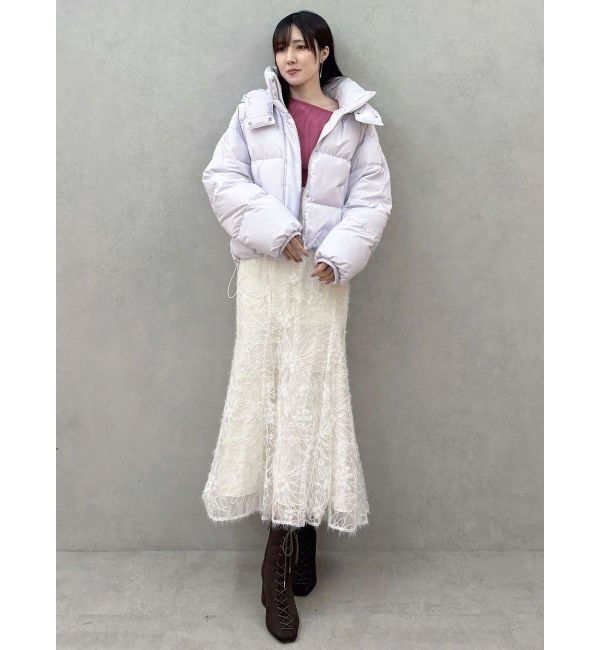 MERCURYDUO「シャギーエンブロイダリースカート」|スカート|