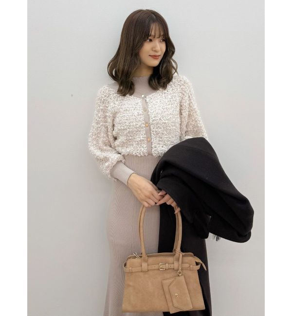 MERCURYDUO「ツイードニットカーデドッキングマーメイドニットワンピース」|ワンピース|