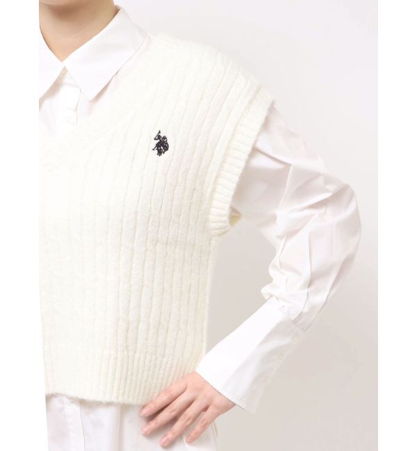 MERCURYDUO「U.S. POLO ASSN.別注 ベストセットシャツミニワンピース」|ワンピース|