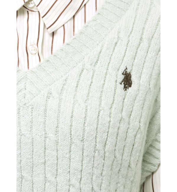 MERCURYDUO「U.S. POLO ASSN.別注 ベストセットシャツミニワンピース」|ワンピース|