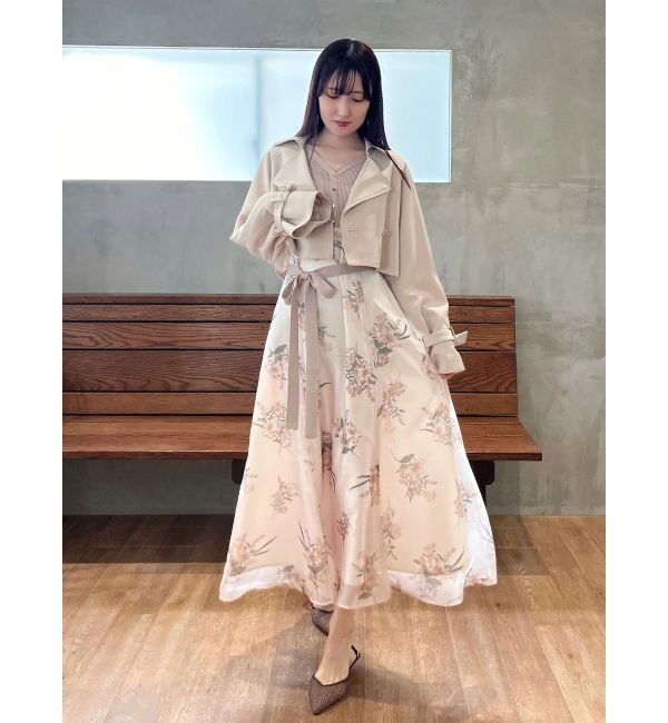 MERCURYDUO「【セットアップ着用可】ショートトレンチコート」|トレンチコート|