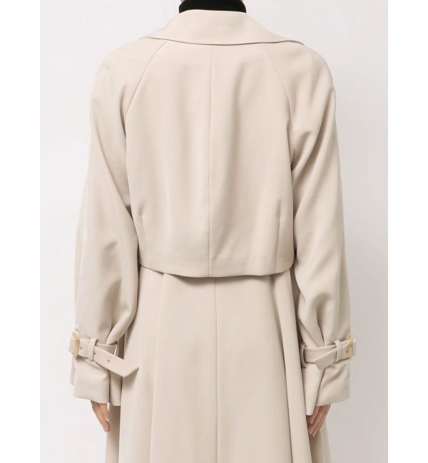 MERCURYDUO「【セットアップ着用可】ショートトレンチコート」|トレンチコート|
