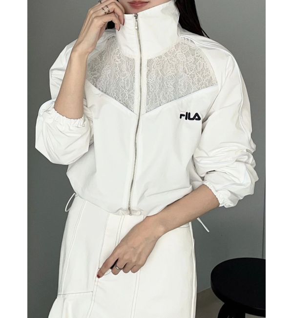 MERCURYDUO「【FILA別注】レース切替トラックジャケット」|ブルゾン・スタジャン|