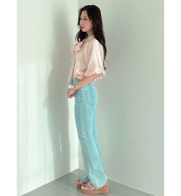 MERCURYDUO「ストレッチブーツカットデニムパンツ」|デニム|