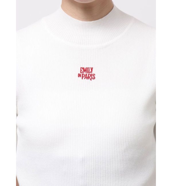 MERCURYDUO「【EMILY IN PARISコラボ】 ロゴエンブロイダリーニット」|ニット・セーター|