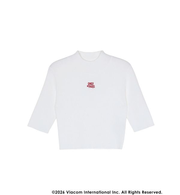 MERCURYDUO「【EMILY IN PARISコラボ】 ロゴエンブロイダリーニット」|ニット・セーター|