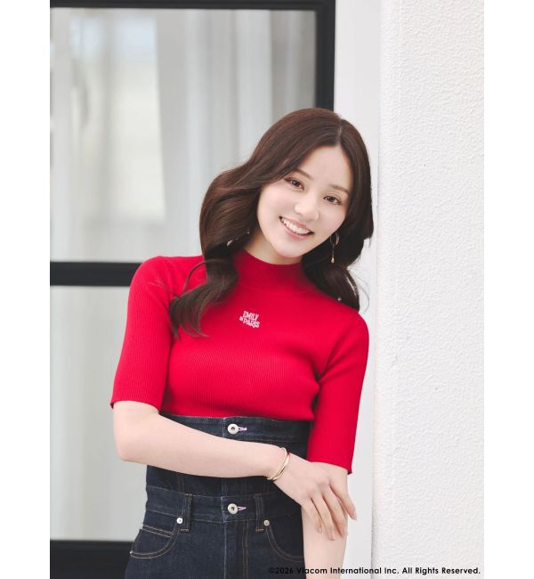 MERCURYDUO「【EMILY IN PARISコラボ】 ロゴエンブロイダリーニット」|ニット・セーター|