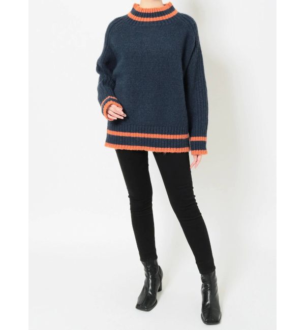 MURUA「【WEB限定 ITEM】バックスリットラインニットチュニック」|ニット・セーター|