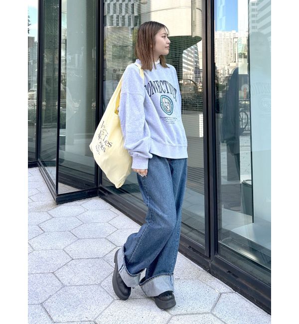 Ungrid「ロールアップルーズデニム」|デニム|