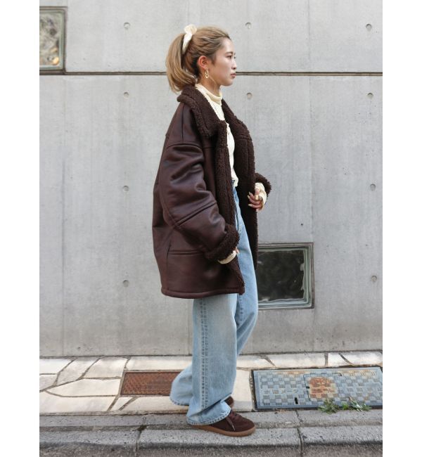 Ungrid「フェイクムートンルーズブルゾン」|ブルゾン・スタジャン|