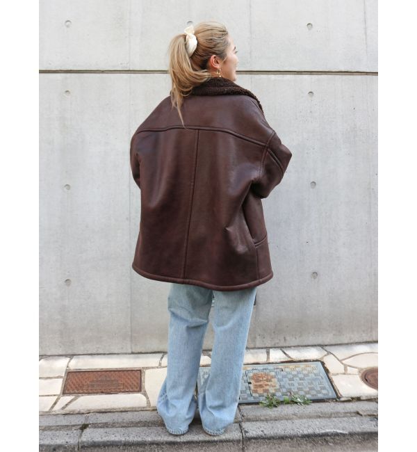 Ungrid「フェイクムートンルーズブルゾン」|ブルゾン・スタジャン|