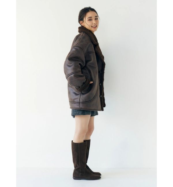 Ungrid「フェイクムートンルーズブルゾン」|ブルゾン・スタジャン|