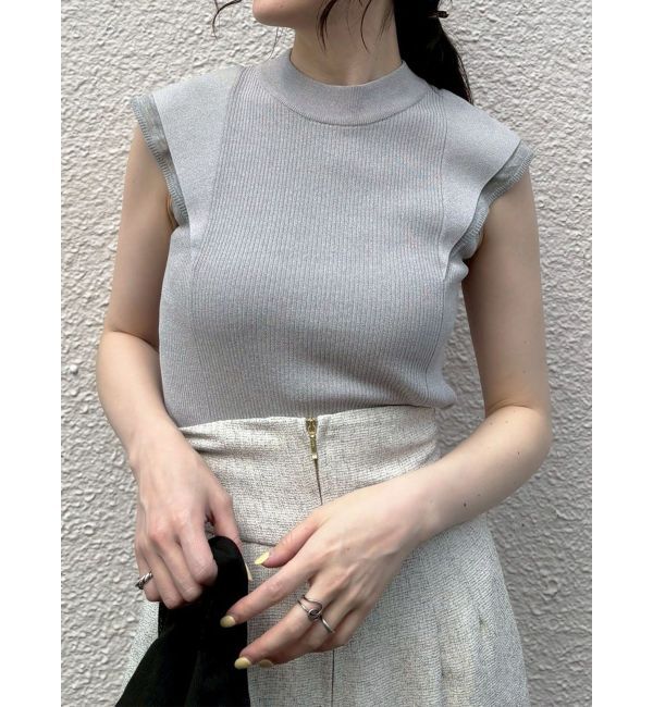 LAGUNAMOON「【追加生産/新色追加】カバースリーブシアーニットプルオーバー」|ニット・セーター|