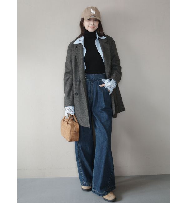 LAGUNAMOON「ベーシックリブタートルネックプルオーバー」|ニット・セーター|