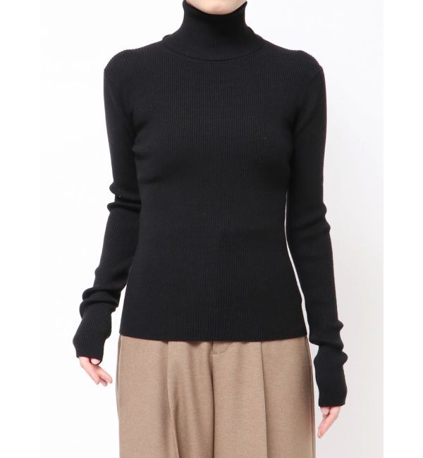 LAGUNAMOON「ベーシックリブタートルネックプルオーバー」|ニット・セーター|