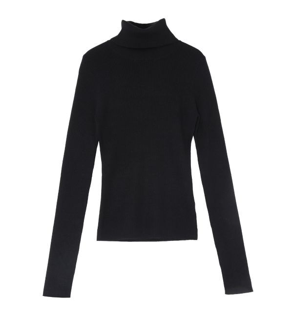 LAGUNAMOON「ベーシックリブタートルネックプルオーバー」|ニット・セーター|