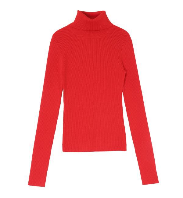 LAGUNAMOON「ベーシックリブタートルネックプルオーバー」|ニット・セーター|