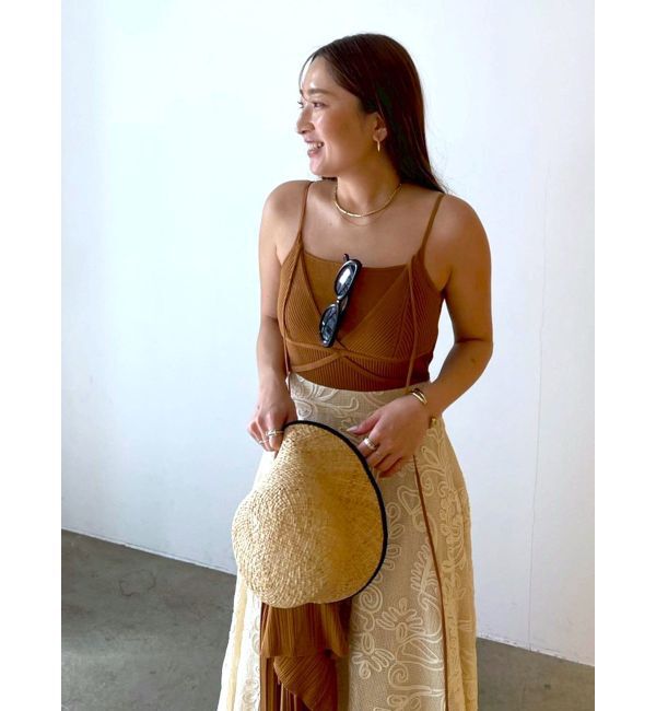 LAGUNAMOON「メッシュコンビニットドッキングワンピ-ス」|ワンピース|