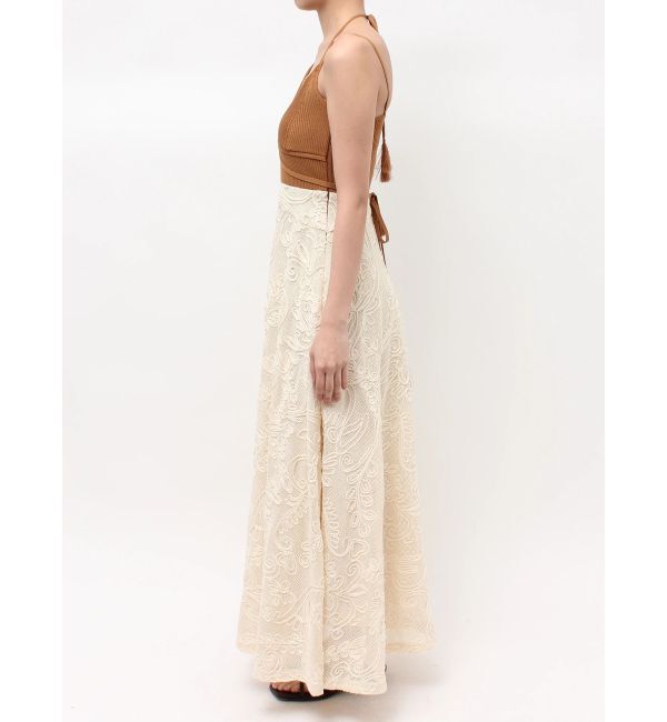 LAGUNAMOON「メッシュコンビニットドッキングワンピ-ス」|ワンピース|