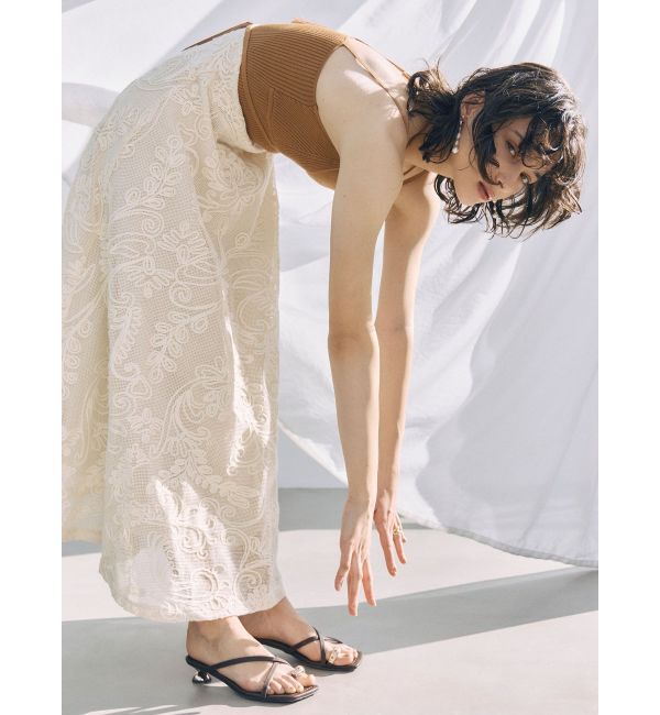 LAGUNAMOON「メッシュコンビニットドッキングワンピ-ス」|ワンピース|