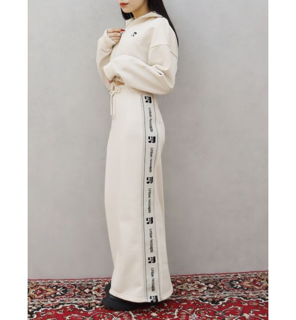 EVRIS「サイドロゴラインスウェットロングスカート【セットアップ着用可能】」|スカート|