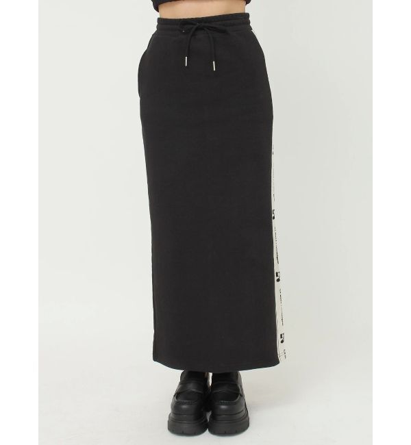 EVRIS「サイドロゴラインスウェットロングスカート【セットアップ着用可能】」|スカート|