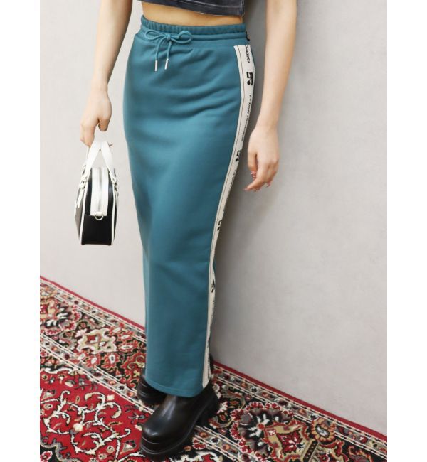 EVRIS「サイドロゴラインスウェットロングスカート【セットアップ着用可能】」|スカート|