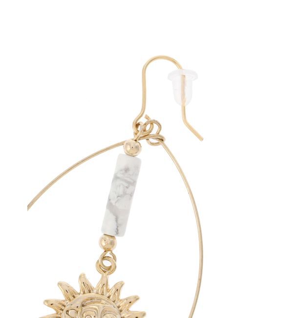 EVRIS「SHELL STONE SUNNY MOTIFピアス」|ピアス|