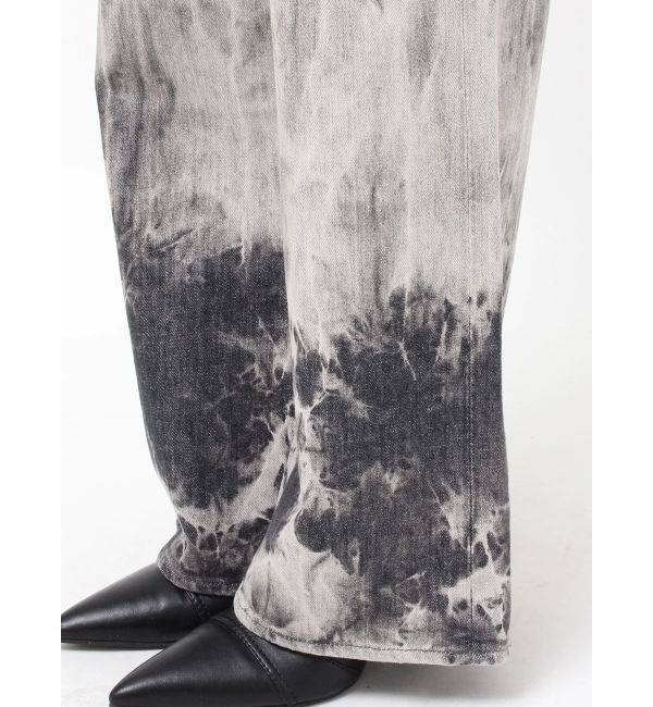 EVRIS「マーブルワイドデニムパンツ」|デニム|