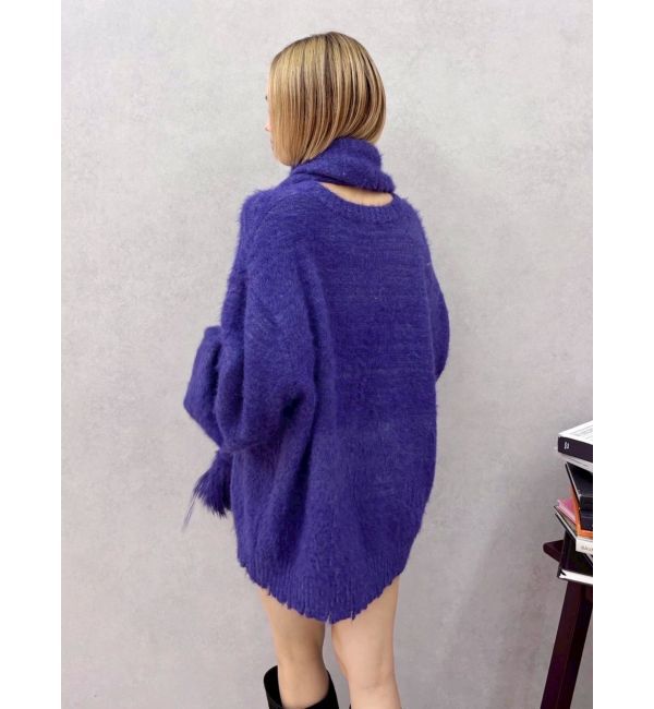 EVRIS「マフラーSETシャギーニットトップス」|ニット・セーター|