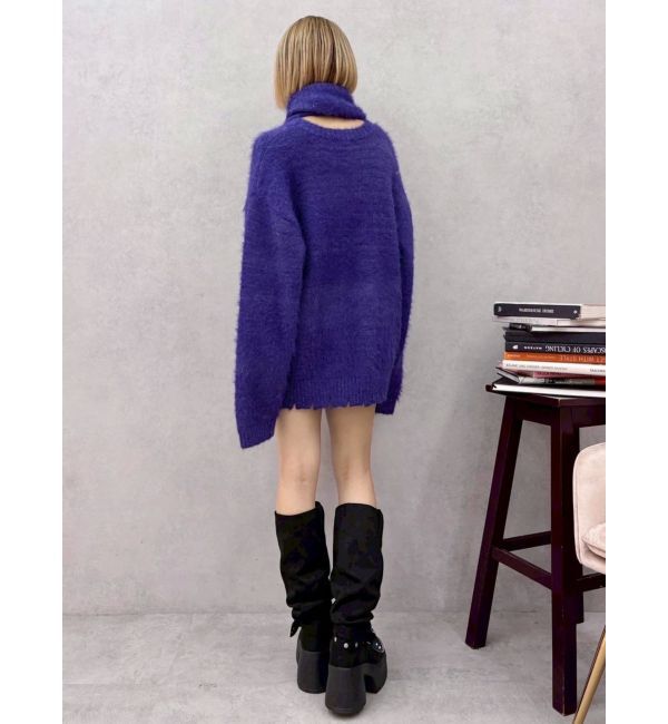 EVRIS「マフラーSETシャギーニットトップス」|ニット・セーター|